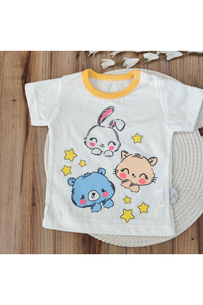 Baby Boys & Girls 2-Piece Short Sleeve Summer Printed Gift Set Top & Bottom 6-9-12-18 Months - 4