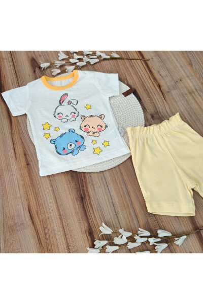 Baby Boys & Girls 2-Piece Short Sleeve Summer Printed Gift Set Top & Bottom 6-9-12-18 Months - 5