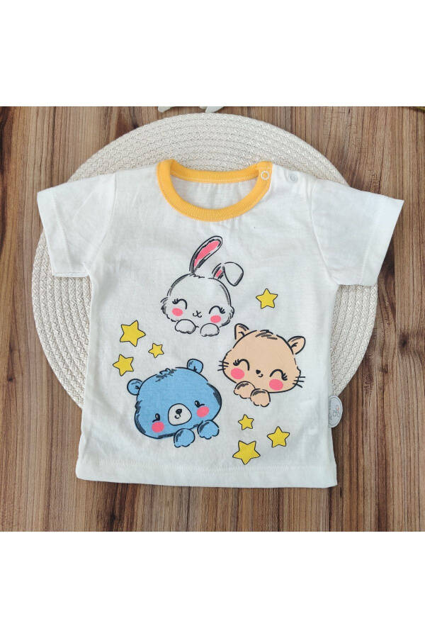 Baby Boys & Girls 2-Piece Short Sleeve Summer Printed Gift Set Top & Bottom 6-9-12-18 Months - 6