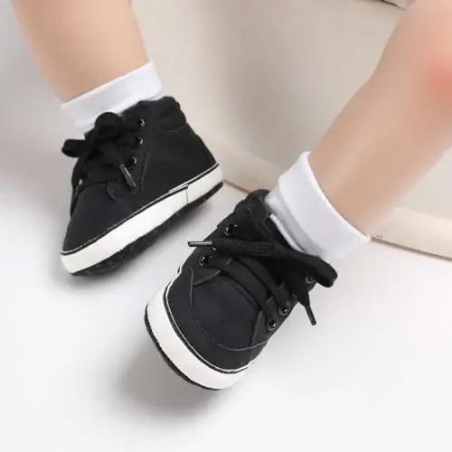Baby Boys Girls Booties Fleece Anti-Slip Soft Sole Boots Toddler First Walker Warm Shoes - 3
