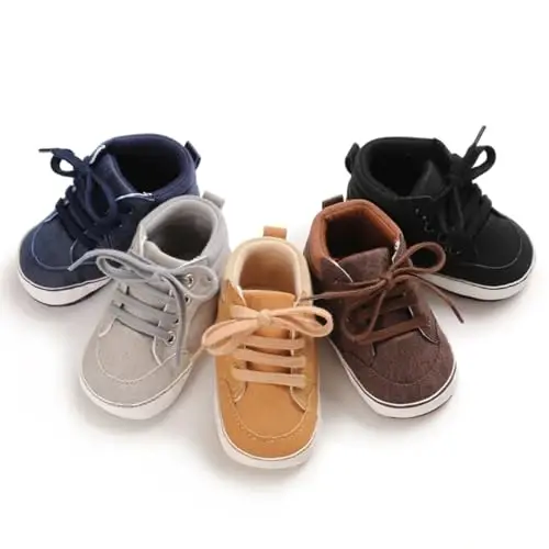 Baby Boys Girls Booties Fleece Anti-Slip Soft Sole Boots Toddler First Walker Warm Shoes - 4