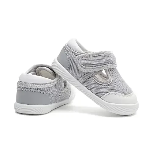 Baby Boys & Girls First Walking Shoes - Non-Slip, Breathable Infant Sneakers for 6-18 Months - 5