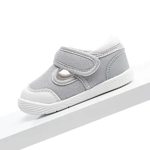 Baby Boys & Girls First Walking Shoes - Non-Slip, Breathable Infant Sneakers for 6-18 Months - 6
