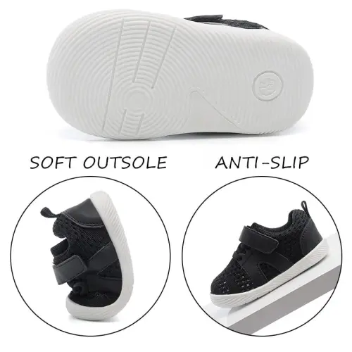Baby Boys & Girls First Walking Shoes - Non-Slip, Breathable Infant Sneakers for 6-18 Months - 3