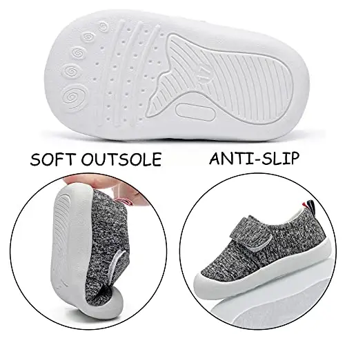Baby Boys & Girls First Walking Shoes - Non-Slip, Breathable Infant Sneakers for 6-18 Months - 3
