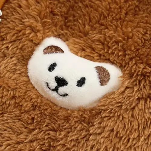 Baby Boys Girls Fleece Jackets Zip Up Hoodies Cute Bear Coats Fall Winter Fuzzy Jacket Newborn Boys Girls Outwear - 7