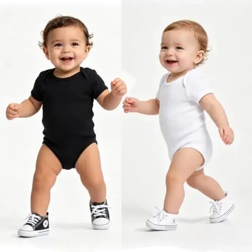 Baby Boys Girls Leather PRE-Walking Sneakers Toddler Anti-Slip Rubber Sole Infant Lightweight First Step Shoes - 2
