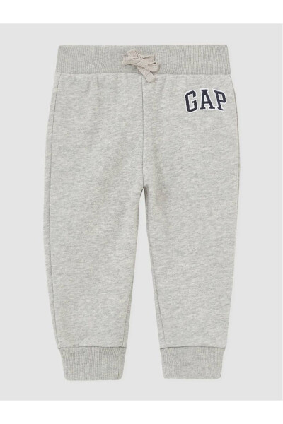 Baby Boys Grey Gap Logo Jogger Pants - 5