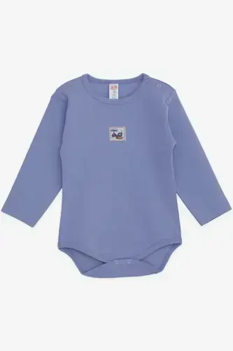 Baby Boys Snap Bodysuit Construction Machine Printed 9 Months-3 Years, Lilac-Lilac - 1