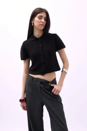 Baby Collar Buttoned Blouse - BÜYÜKBEDENIZ (1)