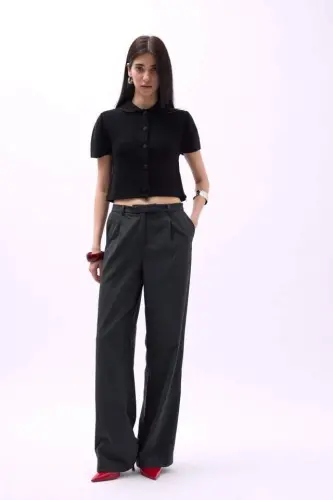 Baby Collar Buttoned Blouse - 3