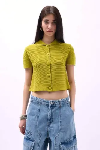 Baby Collar Buttoned Blouse - BÜYÜKBEDENIZ (1)