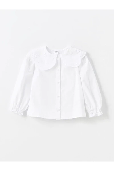 Baby Collar Long Sleeve Basic Baby Girl Shirt - LC WAIKIKI
