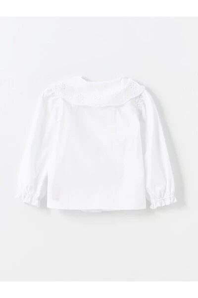 Baby Collar Long Sleeve Basic Baby Girl Shirt - LC WAIKIKI (1)