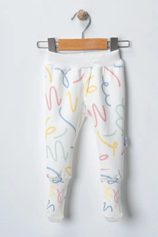 Baby Colorful Striped Digital Printed Pants - ecru-mixed - BLOOMERS