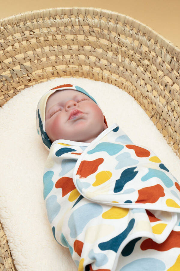 Baby Cotton Snap Swaddle Hat Gift - 12