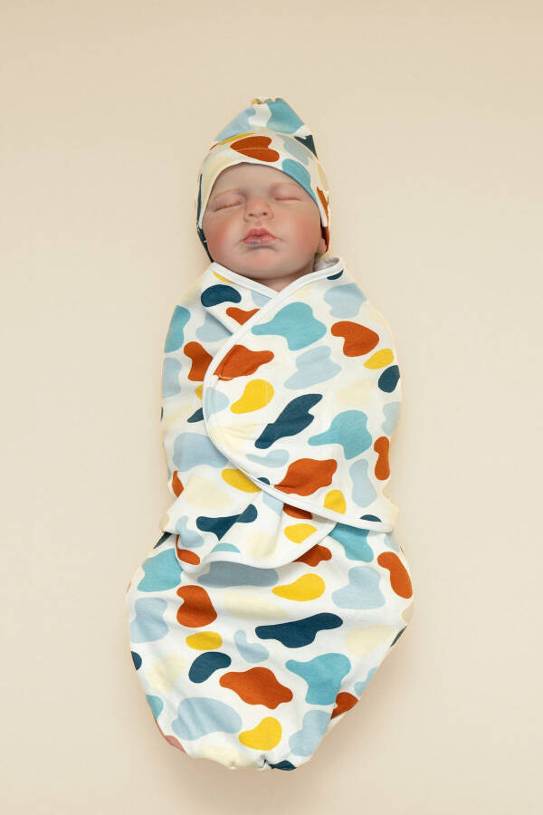 Baby Cotton Snap Swaddle Hat Gift - 13