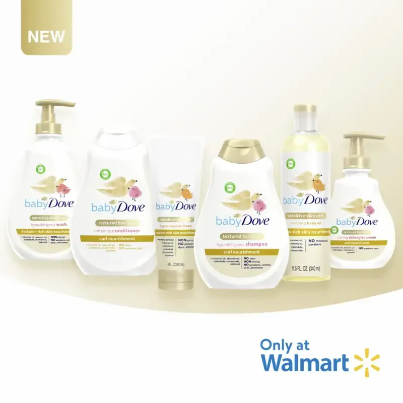 Baby Dove Sensitive Melanin-Rich Cream Newborn Hypoallergenic Nourishing Moisturizer, 8 oz - 2