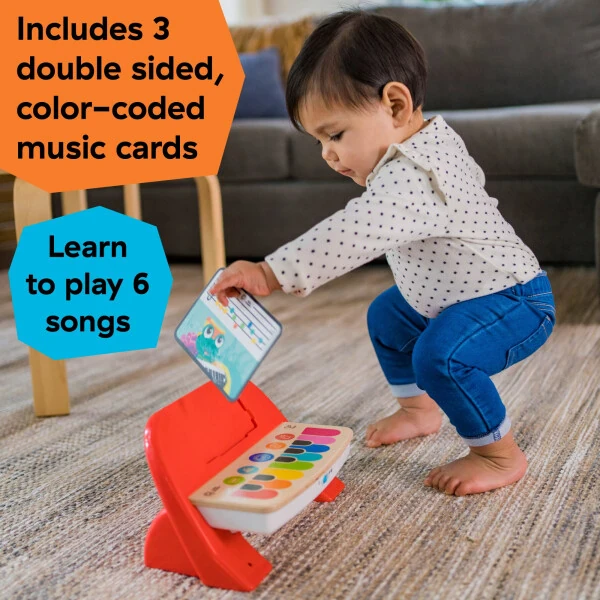Baby Einstein Cal's First Melodies Magic Touch Wooden Piano Musical Infant Toy, 6 Months+ - 3