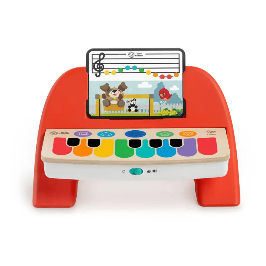 Baby Einstein Cal's First Melodies Magic Touch Wooden Piano Musical Infant Toy, 6 Months+ - 6