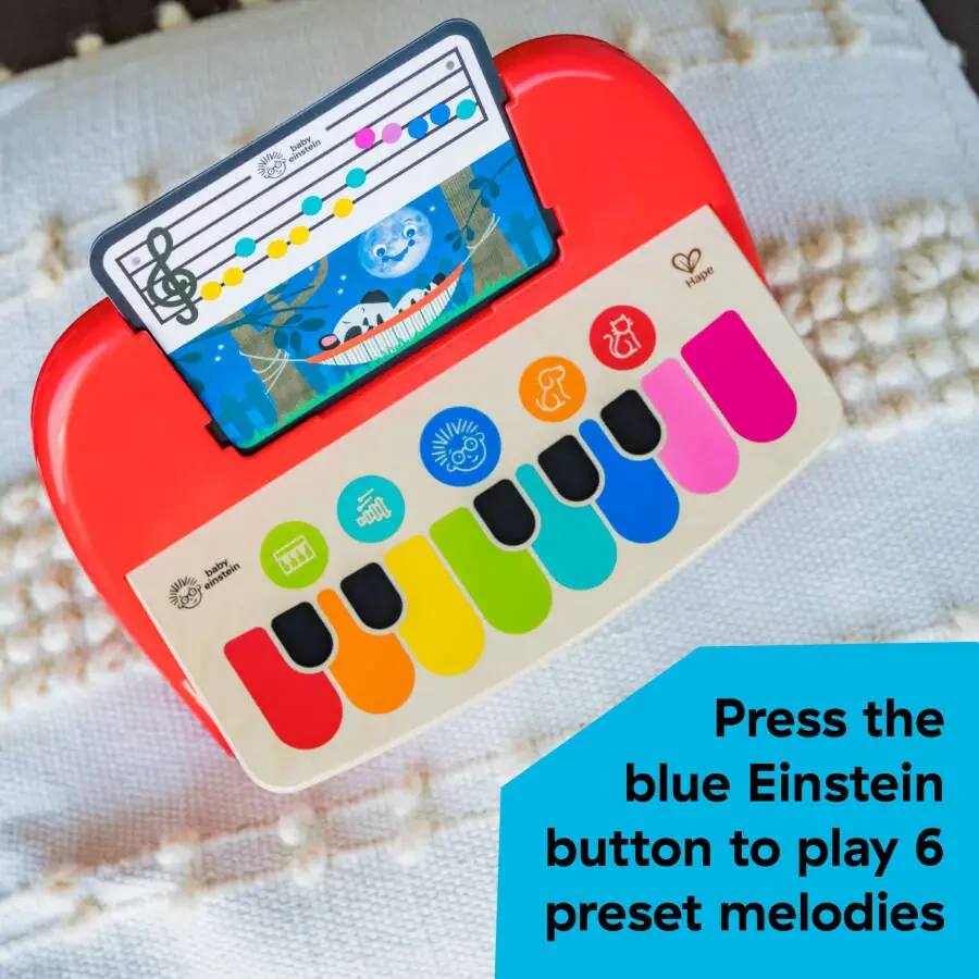 Baby Einstein Cal's First Melodies Magic Touch Wooden Piano Musical Infant Toy, 6 Months+ - 8