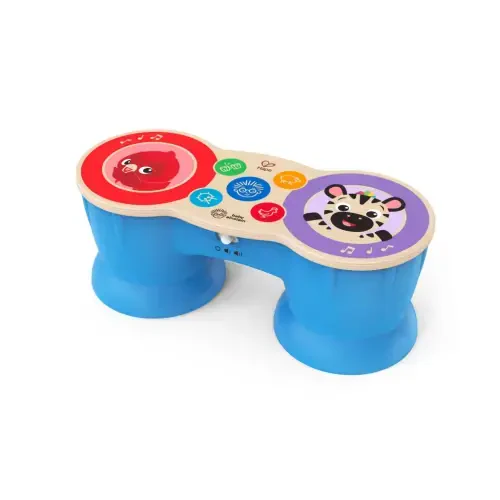 Baby Einstein & Hape Upbeat Tunes Magic Touch Wooden Drums Infant and Toddler Musical Toy, Unisex - 7