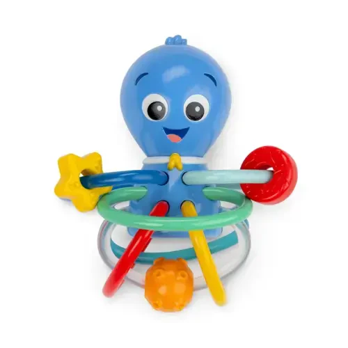 Baby Einstein Ocean Explorers Opus's Shake & Soothe Teether Toy & Rattle, Multicolor, Ages Infants 0+ Months - 1