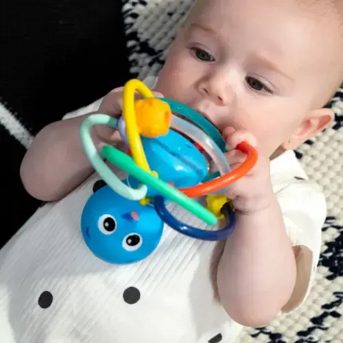 Baby Einstein Ocean Explorers Opus's Shake & Soothe Teether Toy & Rattle, Multicolor, Ages Infants 0+ Months - 5