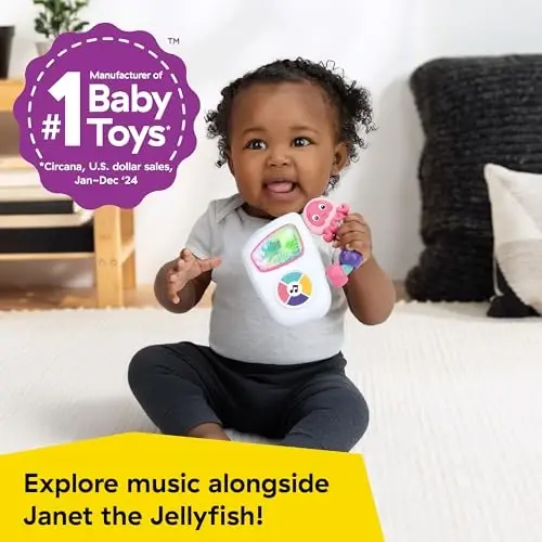 Baby Einstein Ocean Explorers Take Along Tunes Musical Toy, Jammin Janet, Ages 3 Months and up - 4