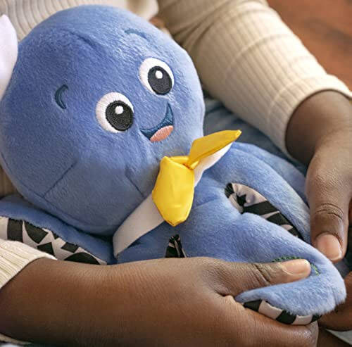 Baby Einstein Octoplush Musical Huggable Stuffed Animal Plush Toy, Learn Colors in 3 Languages, Blue, 11