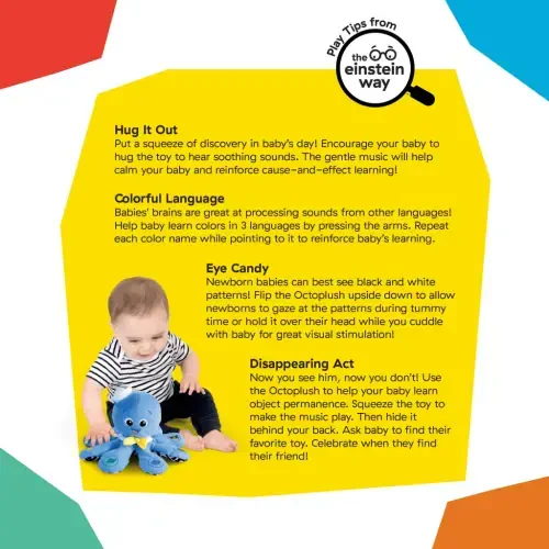Baby Einstein Octoplush Musical Plush Learning Baby Toy for Infants, Unisex - 5