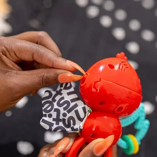 Baby Einstein Roxys Bright Flight Musiqiy chaqaloq o'yinchoq va tishlagich, 10 dan ortiq kuylar bilan haqiqiy qush ovozlarini chiqaradi, Multisensorli, 3 oylik va undan katta yoshdagilar uchun 
