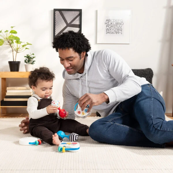 Baby Einstein Tiny Tambourine Musical Toy & Rattle, 3 oydan oshgan bolalar uchun - 11