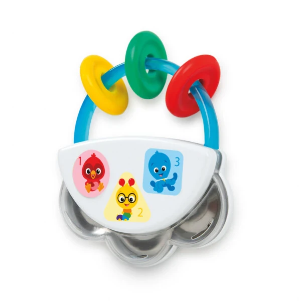Baby Einstein Tiny Tambourine Musical Toy & Rattle, Ages 3+ Months - BABY EINSTEIN