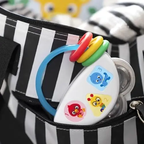 Baby Einstein Tiny Tambourine Musical Toy & Rattle, BPA Free, Take Along, Age 3 Months+ (Pack of 6) - 4