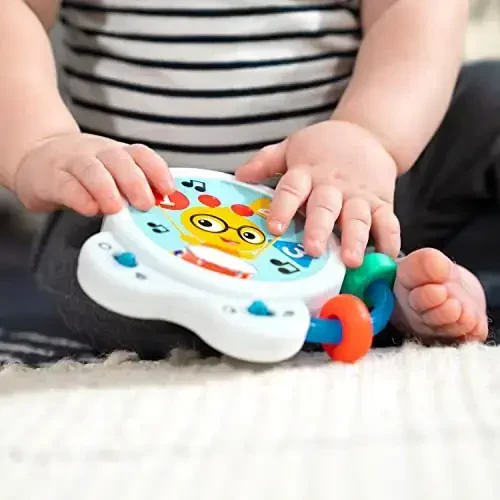 Baby Einstein Tiny Tempo Musical Toy Drum, 3+ oylikdan boshlab, munchoq quvuvchi - 3
