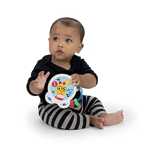 Baby Einstein Tiny Tempo Musical Toy Drum, Ages 3+ Months, Bead Chaser - BABY (1)