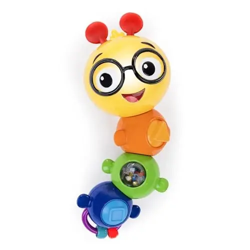 Baby Einstein Twist-a-Pal Cal Sensory Toy, with Music and Bead Chaser, Ages 6 Months and Up 