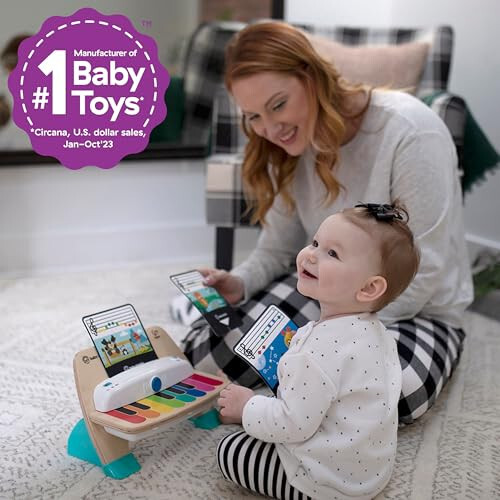 Baby Einstein ve Hape Sihirli Dokunuşlu Piyano Ahşap Müzikli Bebek Oyuncağı, 6 Aydan Büyük - 8