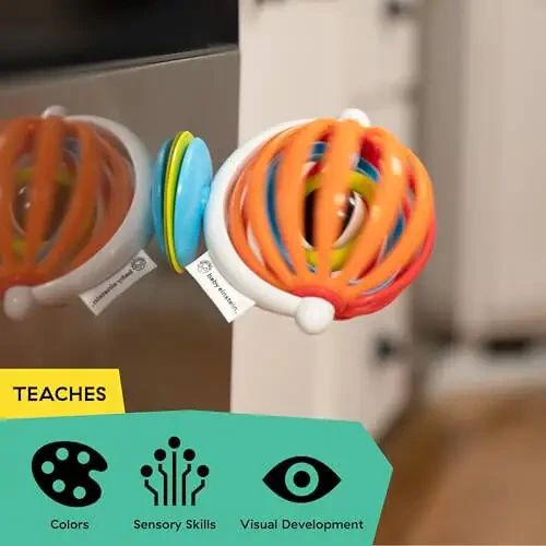 Baby Einstein Yopishqo Aylanuvchi BPAsiz Yuqori Stul Aktivlik O'yinchoqi, 3 oy+ - 5