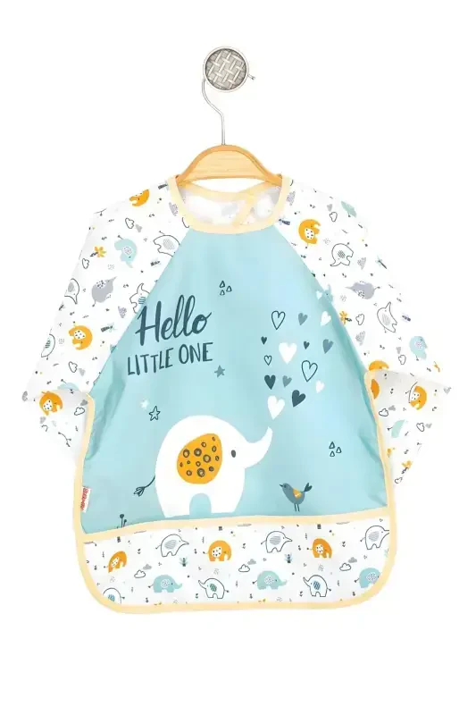 Baby Elephant Patterned Waterproof Long-Sleeved Bib - BEBECHI