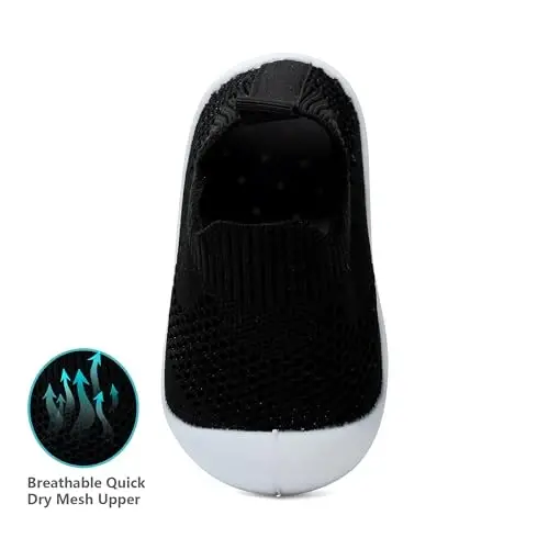 Baby First Walking Shoes Toddler Infant Boys Girls Baby Sneakers Breathable Non-Slip Indoor Floor Baby Sock Slipper with Soft Sole Cotton Mesh - 4