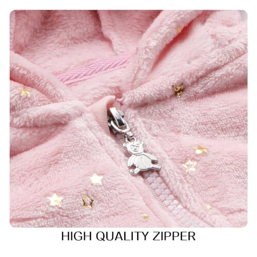 Baby Fleece Jumpsuit for 0-3 Months Infant Bear Snowsuit Newborn Romper Warm Coat - 3