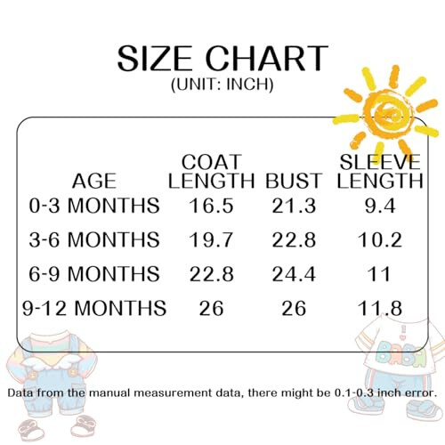 Baby Fleece Jumpsuit for 0-3 Months Infant Bear Snowsuit Newborn Romper Warm Coat - 7