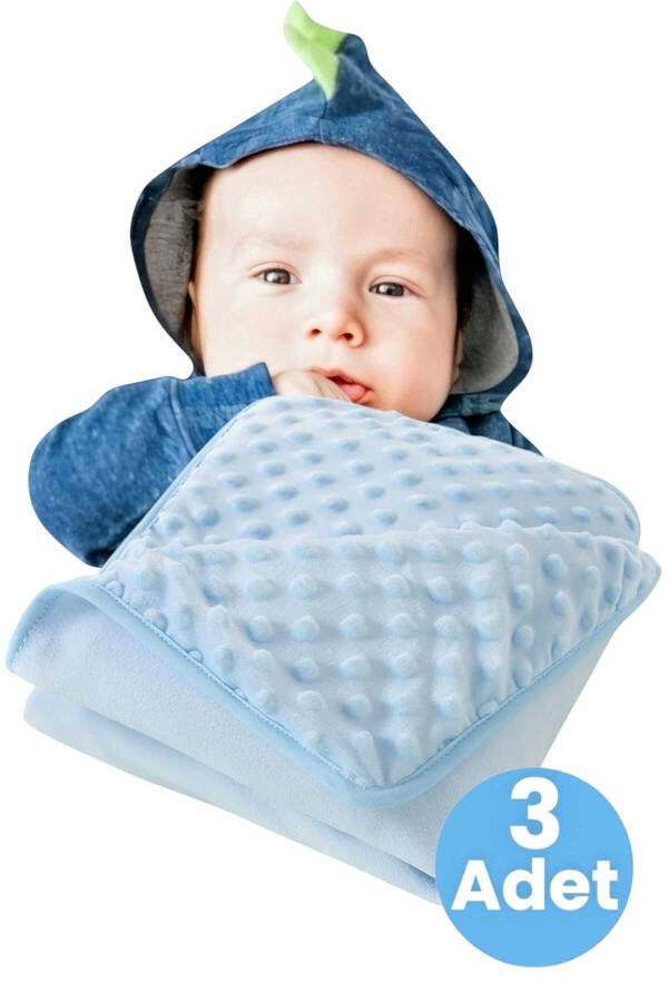 Baby Four Seasons Three Pieces Chickpea Blanket 90x90 Cm - 5