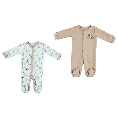 Baby Gear Boys' Baby Clothes Matching Hat and Mittens Pajama Set for Sleep and Play 
