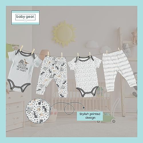 Baby Gear Girl's Baby Clothes Layette Seti Oyoqsiz Uyqu va O'yin - 22