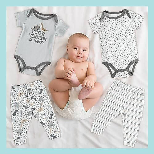 Baby Gear Girl's Baby Clothes Layette Seti Oyoqsiz Uyqu va O'yin - 13