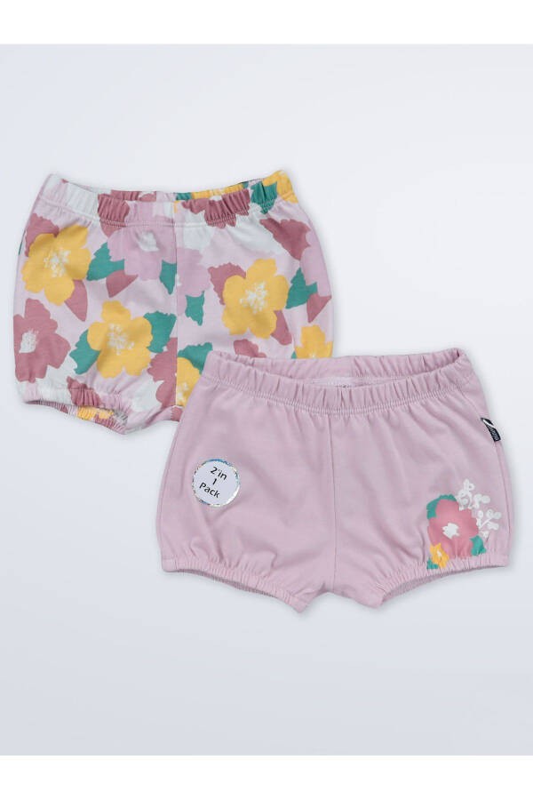 Baby Girl 2-Pack Shorts 3-12 Months Soft Lilac - 3