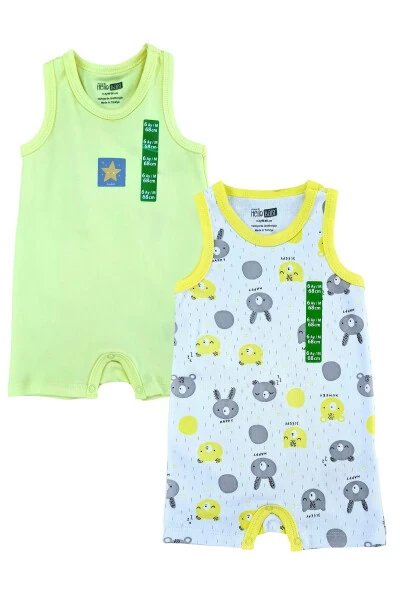 Baby Girl and Boy Summer Sleeveless Romper Twin Baby Set Summer Baby Products - Modazone
